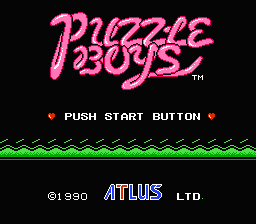 Puzzle Boys — Title screen